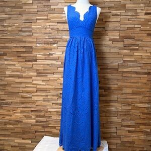 Verte | Colbalt Blue| Eyelet | Maxi Dress | Various Sizes